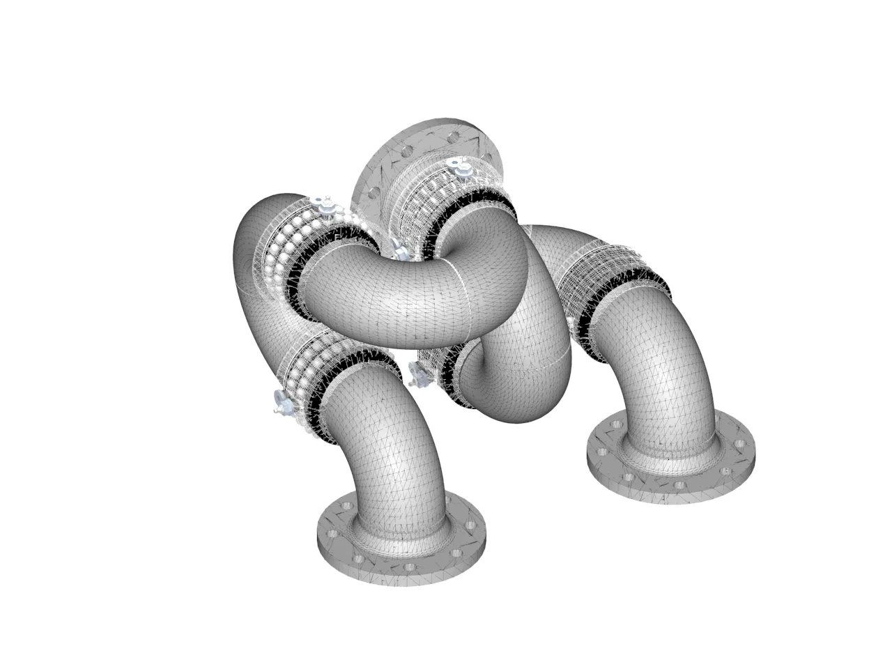 ATN swivel joint scissors made of several swivel joints