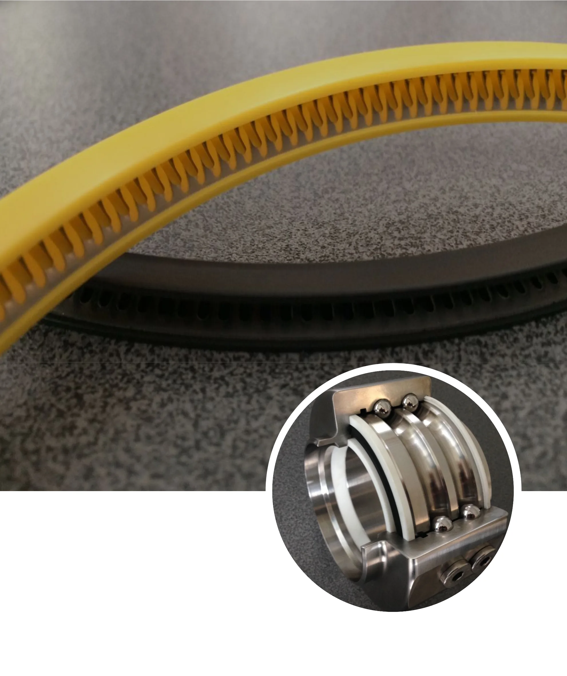 Ball race and seal of an ATN swivel joint