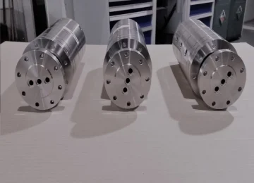 Three stainless steel ATN rotary unions