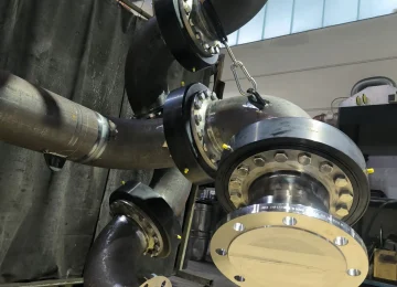Swivel joint elbow in production